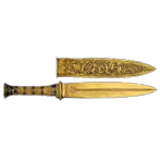 golden Tutankhamun dagger